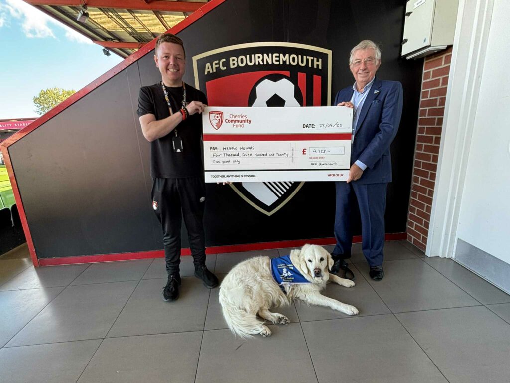 John Jennings with Peter Rufus and Raffi the dog