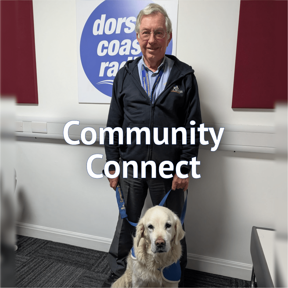 Peter and Raffi at Dorset Coast Radio
