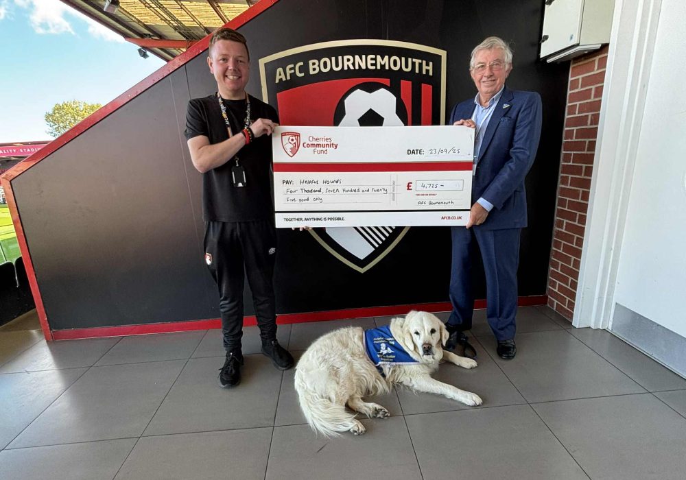 John Jennings with Peter Rufus and Raffi the dog